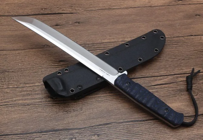 60hrc g10 手柄固定战术刀野营 hunting 猎刀与 k 鞘生存工具 drop