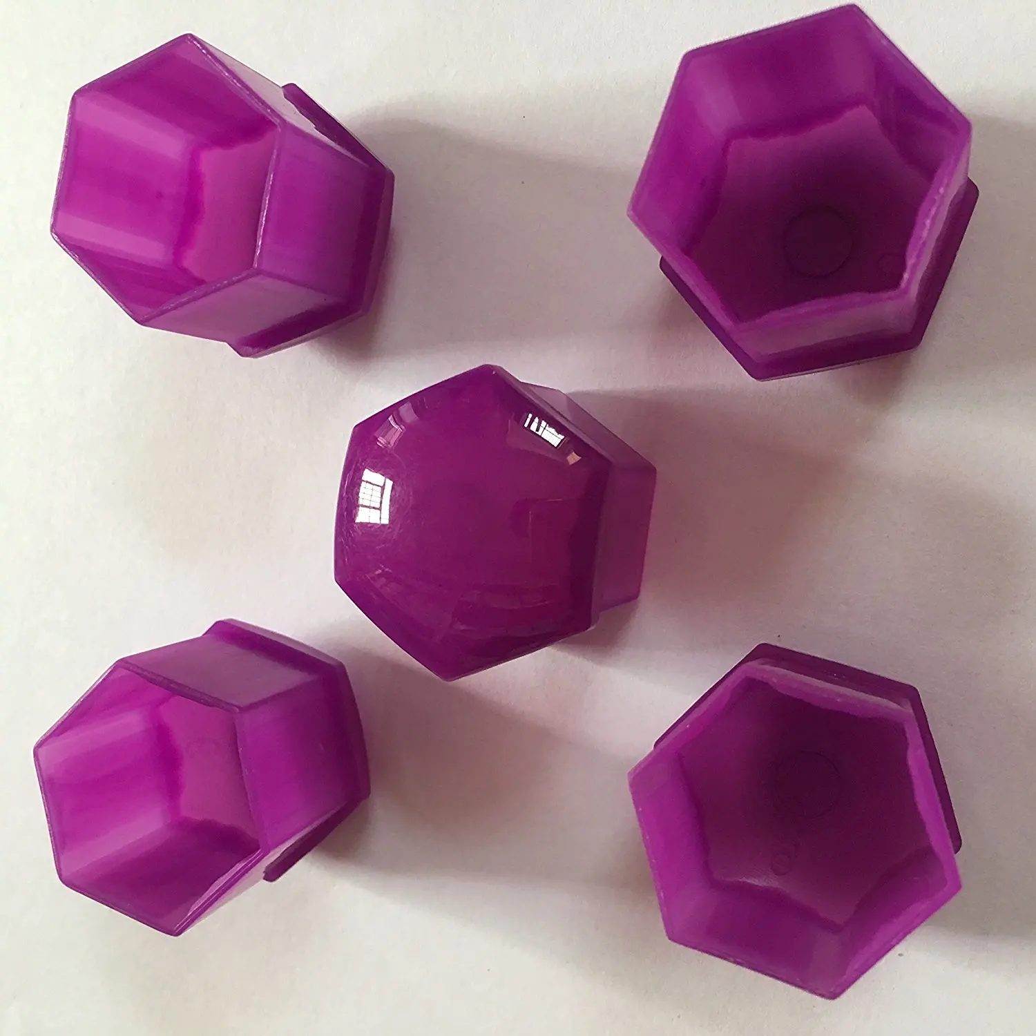 20pcs 19mm Purple Plastic Wheel Bolt Covers Cap Nut Protector And Removal Tool Car Wheel Bolts