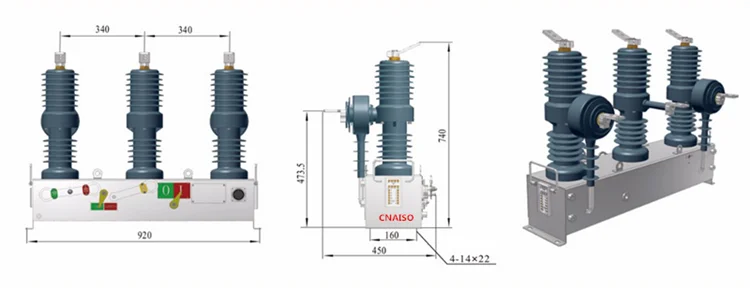 Alibaba China Supplier 11kV/12kV Outdoor Circuit Breaker With PT and 3CT