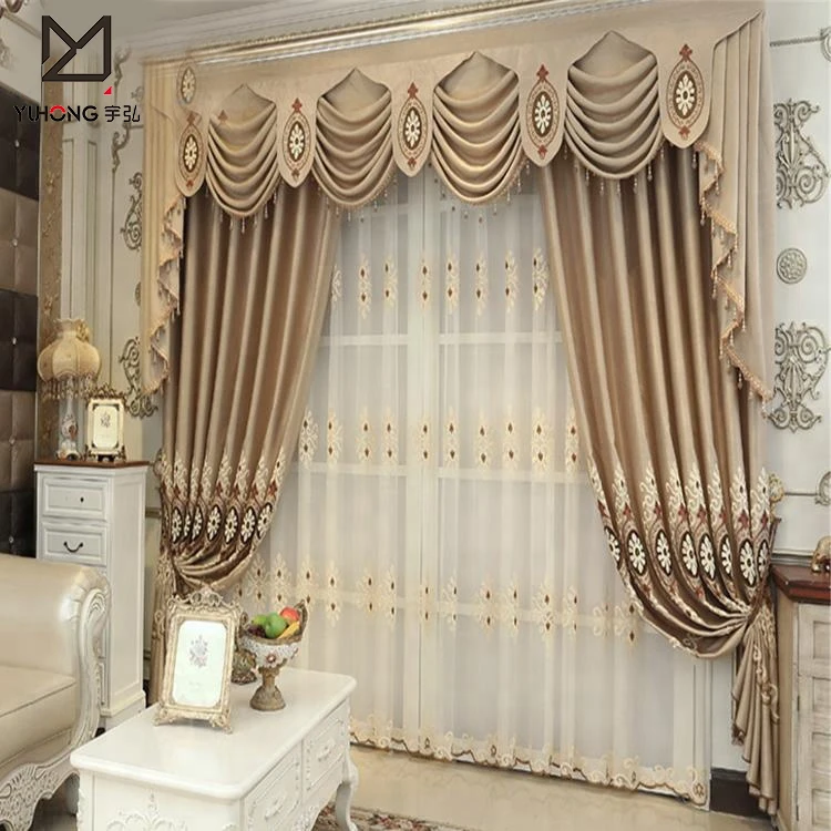 Luxury Curtains With Valance Designs In Pakistan For The Living Room ...