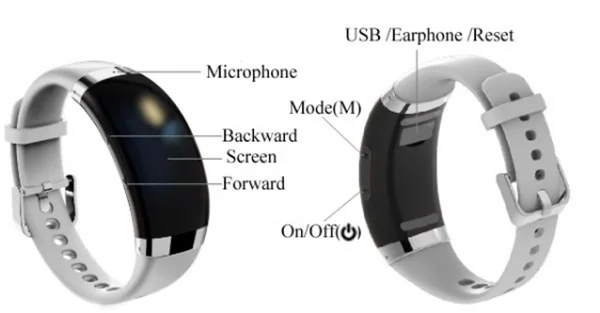 8GB Wearable Technology Spy Gadgets Micro Hidden Wearable Bracelet Voice Recorder For Men And Women