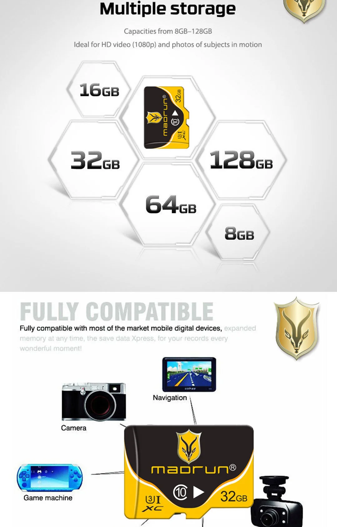 OEM Brand Memory Card Custom Logo Full HD 1080p Car Action Camera DVR Video Recorder Memory Card Class 10 U3 SD Micro TF Card - ANKUX.COM