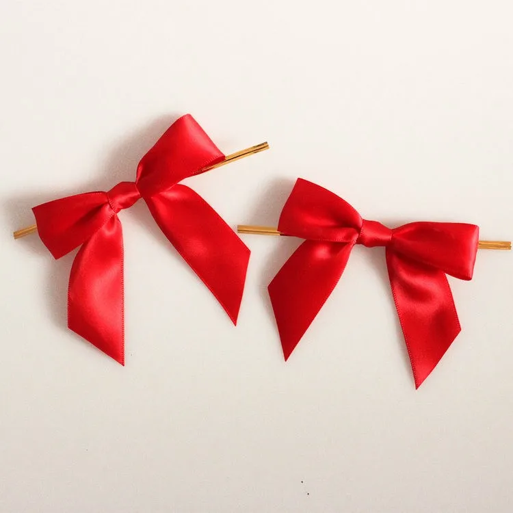 Customised Premade Mini Ribbon Bow With Wire Twist Tie Buy Ribbon Bow