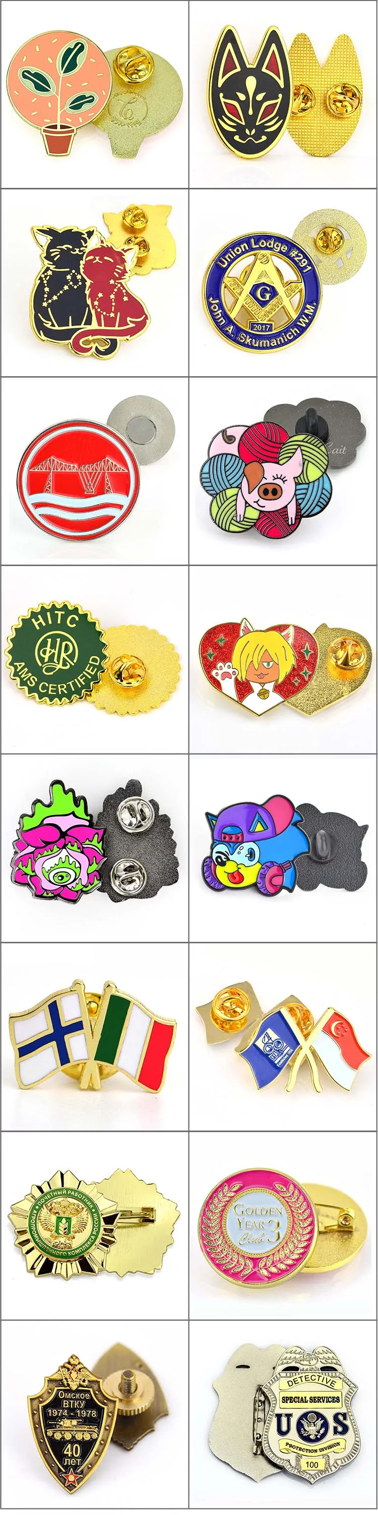 Artigifts Oem Manufacturer No Minimum Custom Logo Sublimation Blank Badge Metal Brass Gold Lapel Pin Bulk Hinged Enamel Pin