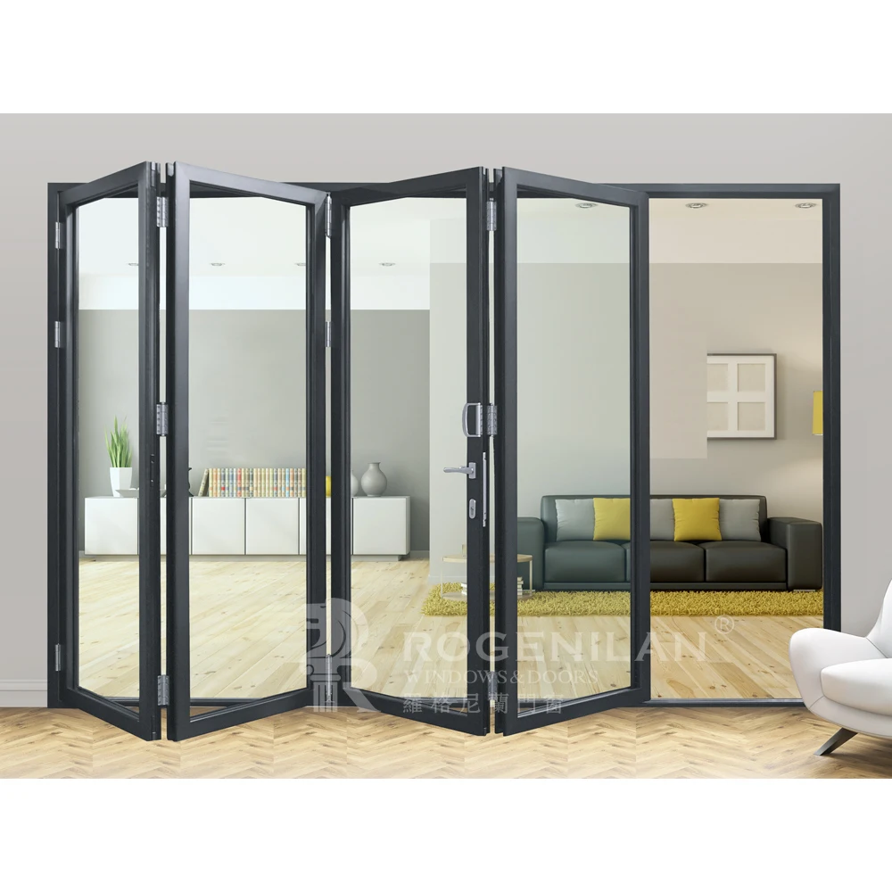 Rogenilan 75 Aluminum Bi Folding Door Folding Patio Doors Folding