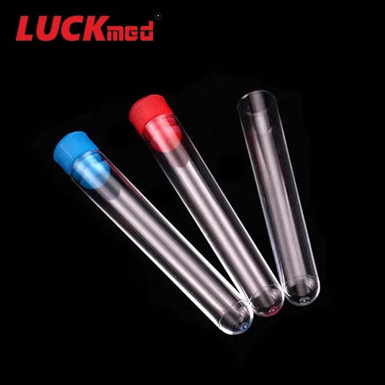 Different Types Disposable Laboratory Plastic Or Glass Test Tube With ...