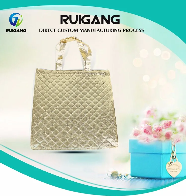 Fashion Style Embossed Laser Non Woven Cloth Packaging Bag Buy