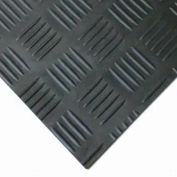 Qingdao Checker Rubber Sheet Floor Driveway Rubber Mats Garage