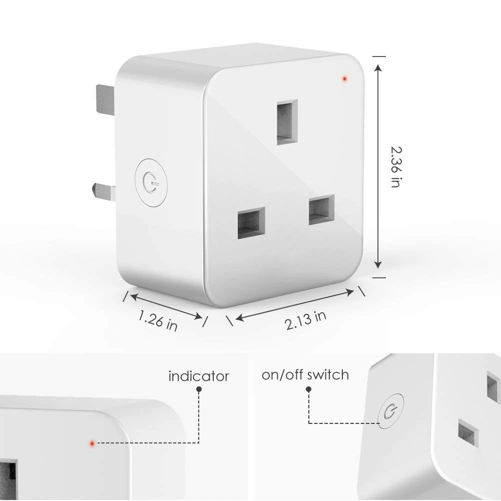Teckin Smart Home Smart Wifi Plug 16a Uk/eu/us Socket Outlet On Smart