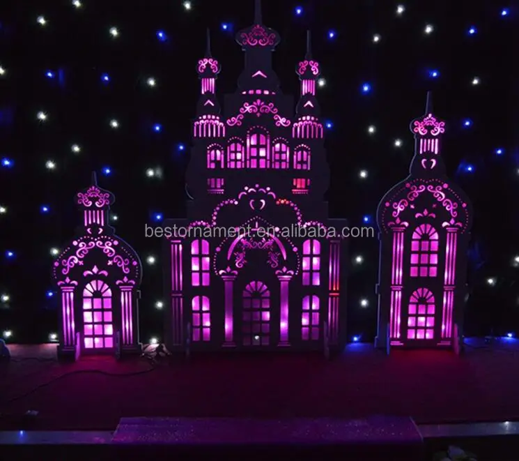 Freestanding 3d Panels 5pc Decorative Castle Cathedral Backdrop Buy