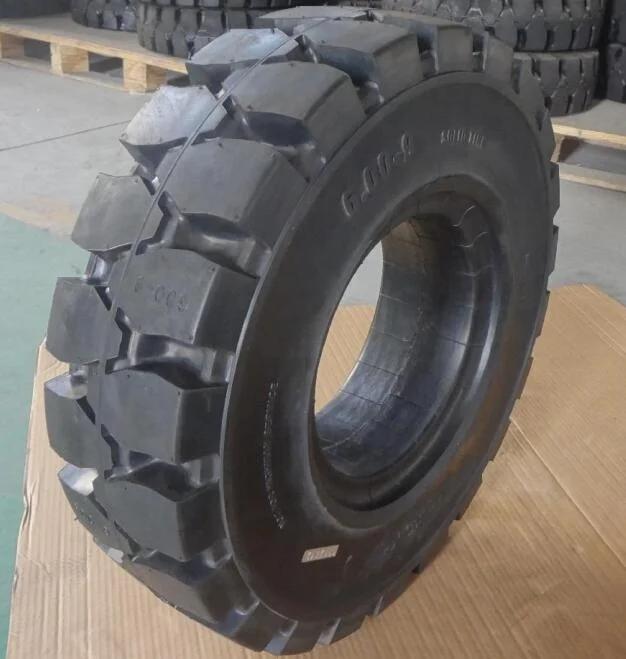 Topower Brand Resilient Forklift Pneumatic Rim Solid Tyre 6.00-9 - Buy ...