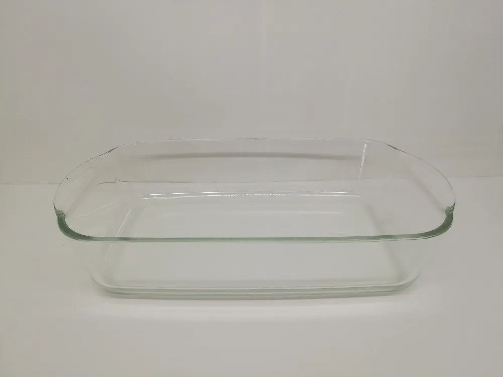 1.0 L Capacity Borosilicate Glass Oven Roasting Glass Pan Glass Baking