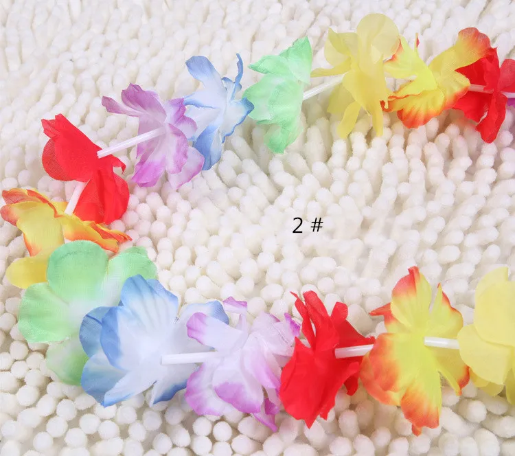 Hawaiian Garland, Multi-Coloured, With Flowers