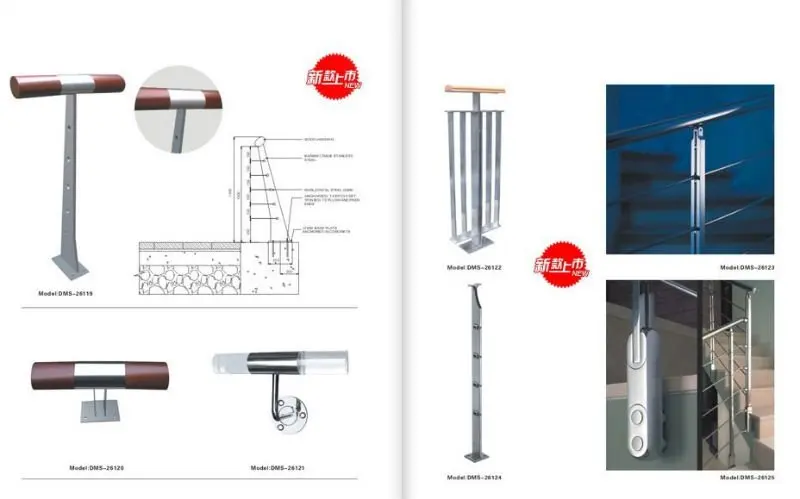 Beautiful design and good qulity wood staircase & alloy staircase