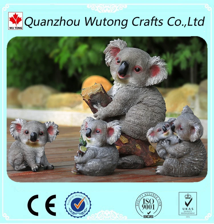 Wholesale Resin Realistic Animal Statues Lovely Australian Koala