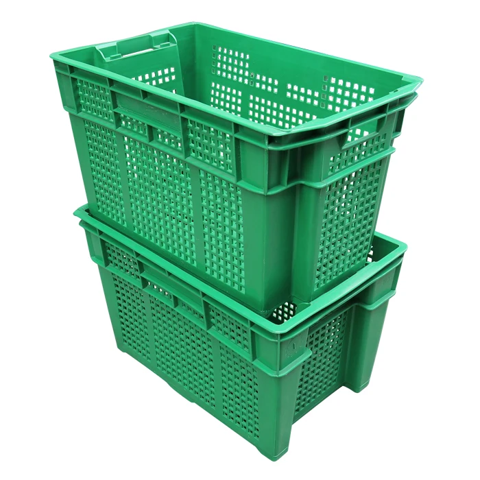 Qs Heavy Duty Mesh Design Stackable Nestable Storage Basket Plastic