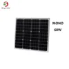 Aluminum profile monocrystalline 60W solar cells solar panel price list