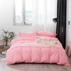 Light bule color reactive printed floral bedding polyester bed sheet sets uganda duvet cover