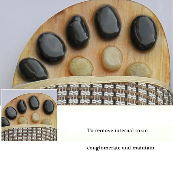 New hot spying acupuncture shoes massage shoes slippers,stone Massage slipper
