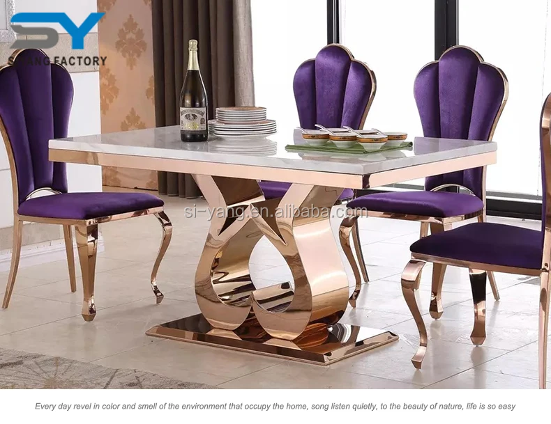 Skinny Dining Cheap Table And 6 Chairs Ct006 Buy Stainless Steel