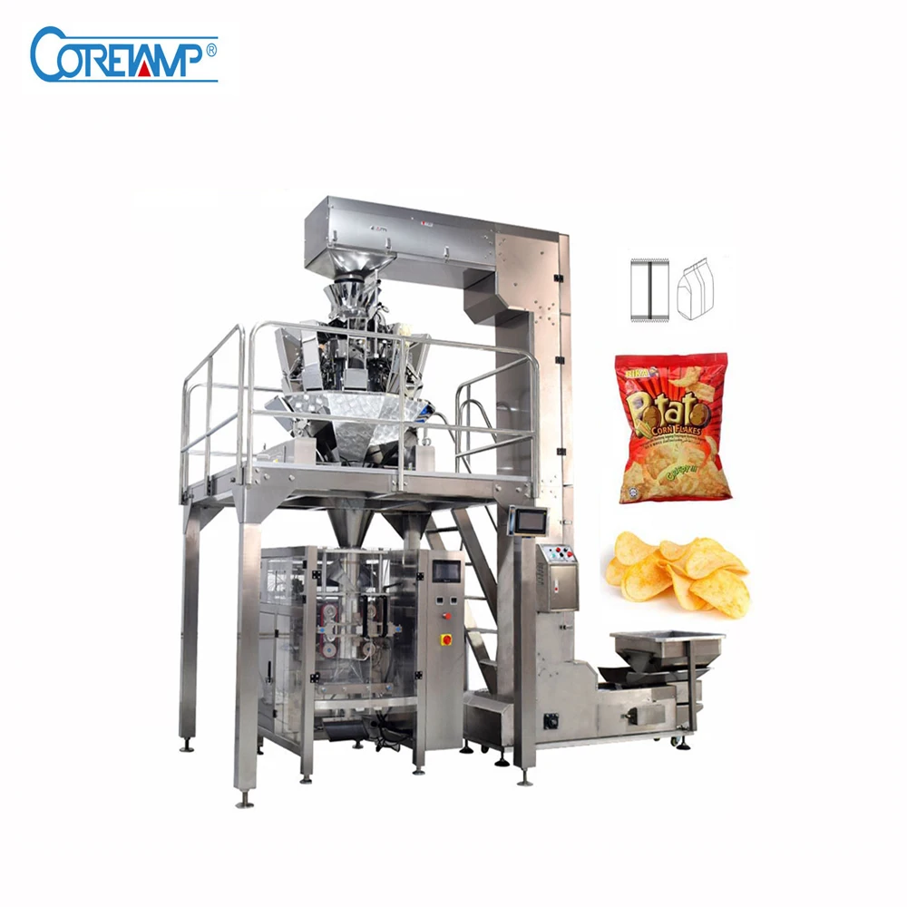 Full Automatic Small Snacks Potato Chips Packing Machine With Nitrogen Buy Potato Chips 3193