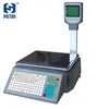 30kg price computing weighing barcode label printing scale for fruit retail