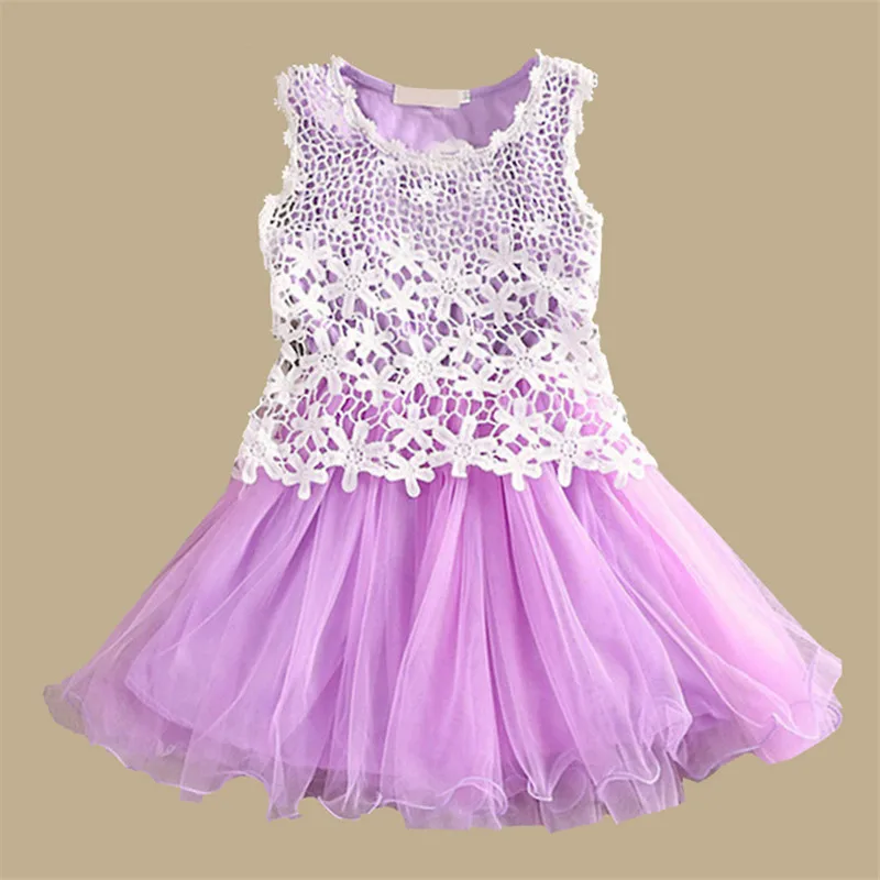 High Quality Autumn Baby Girl Dress Bebe Tutu Lace Flower Dress for Girl Infant for children
