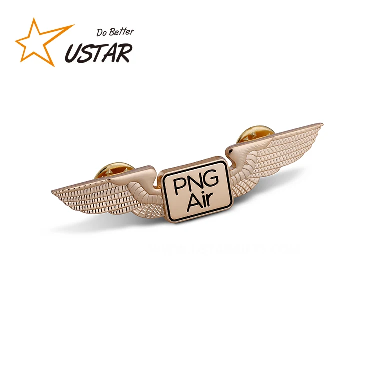 wing lapel pin