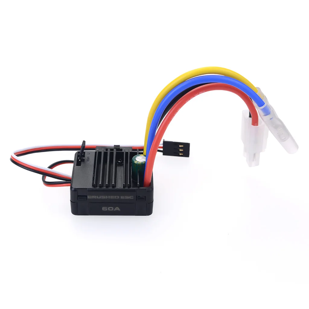 Surpass aluminum Cooling brushed 60A ESC for 540 rc truck motor connector car accessories Thermal Dissipation ESC