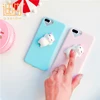 Squishy Finger Pinch Cat bear 3D phone case for iphone 7