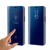 New electroplating intelligence mirror flip table stand PC cell phone case for Apple iphone X