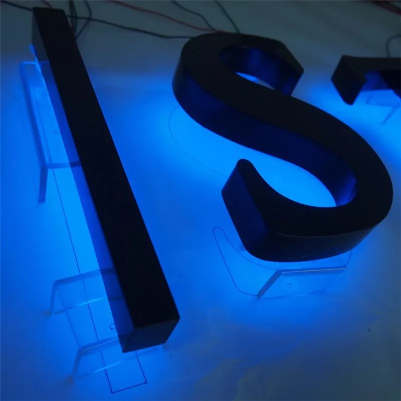 Outdoor Customized 3d Led Backlight Logo  Acrylic Backlit Letter Sign 