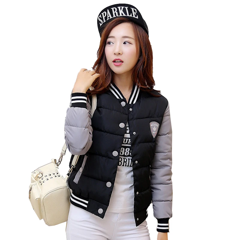2016 New font b Winter b font Jacket Women Korea Uniform Warm Short Jackets Coat Cotton