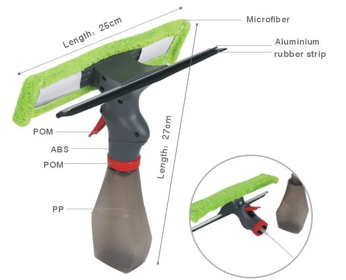 High Quality Spray Window Cleaner,3 In 1 Window Squeegee Set Buy