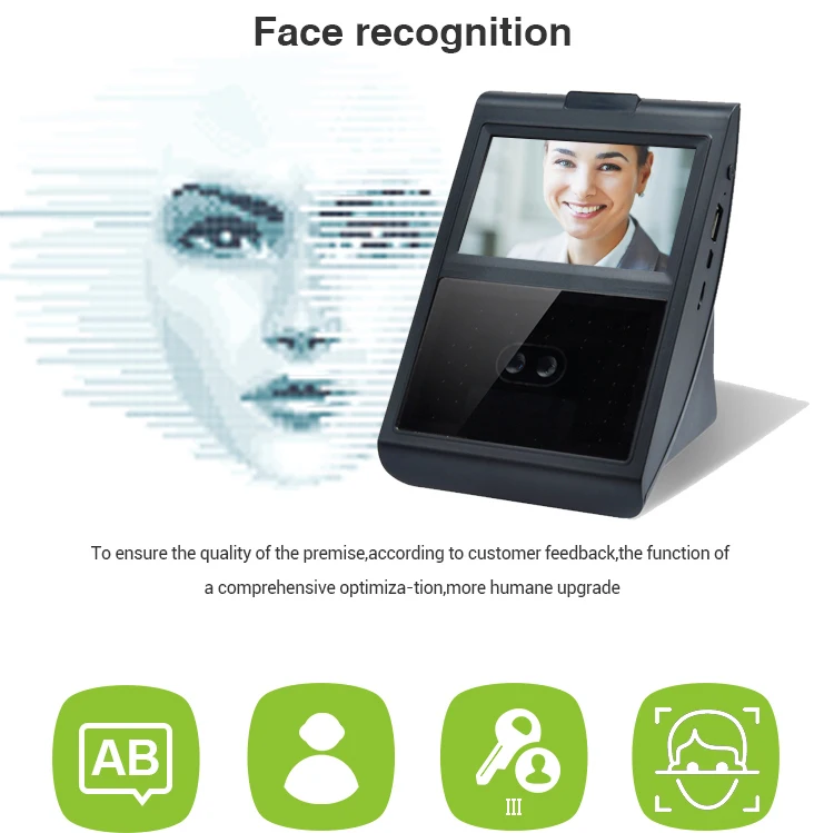 Touch Screen Myface5 Linux Os Facial Recognition Face Time And Attendance System Buy Facial