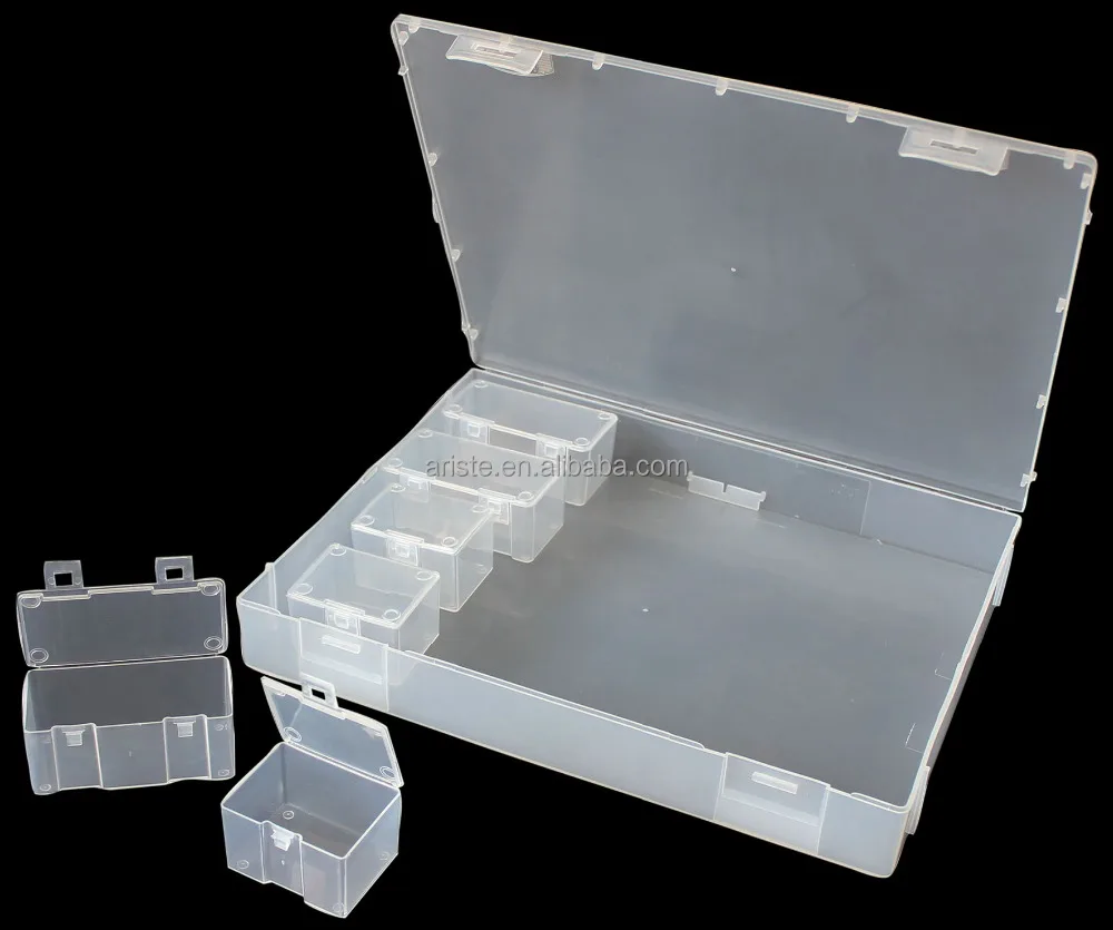 Venta al por mayor cajas de plástico transparente con separadores