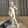 Custom modern famous life size nude white marble statue of david sculpture for sale