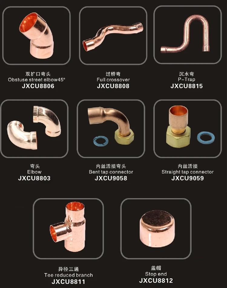 Custom Copper Welding Pipe Fittings End Caps For Copper Pipe Buy