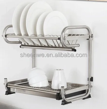 Wdj440 460 Guangzhou Kitchen Wall Hanging Stainless Steel Dish Rack Wdj440 460 Guangzhou Kitchen Wall Hanging Stainless Steel Dish Rack