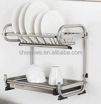 Wdj440 460 Guangzhou Kitchen Wall Hanging Stainless Steel Dish Rack Wdj440 460 Guangzhou Kitchen Wall Hanging Stainless Steel Dish Rack