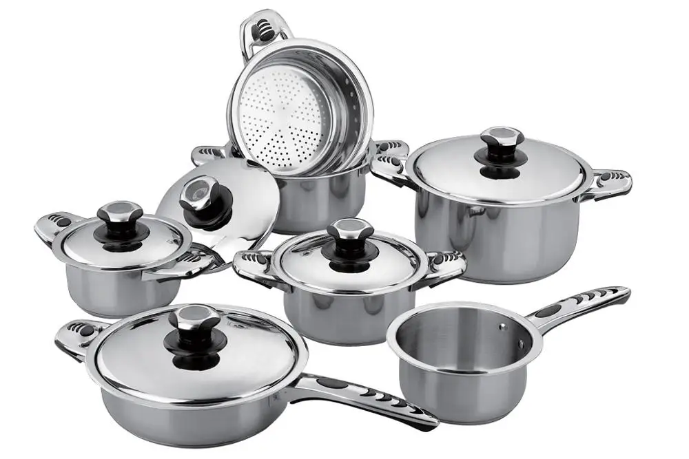 Bakelite Handle Pots And Pans Set Cooking Pots Stainless Steel ...