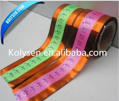 Printed pvc twist film laminated one layer for toffee wrapper
