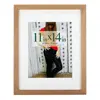 11x14 inch Photo Picture Frame Made of Solid Wood and High Definition Glass Display Pictures Wood Frame
