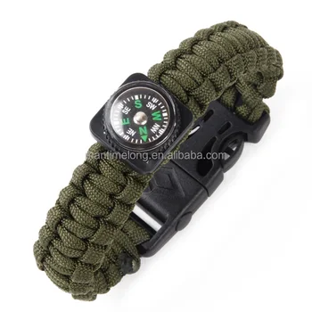 Multifunction Flint Comp Parachute Rope Bracelet Mountaineering Multifunction Flint Comp Parachute Rope Bracelet Mountaineering Outdoor Emergency Survival