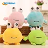 Bestdan simulate Stuffed mini animal soft four color frog plush toys