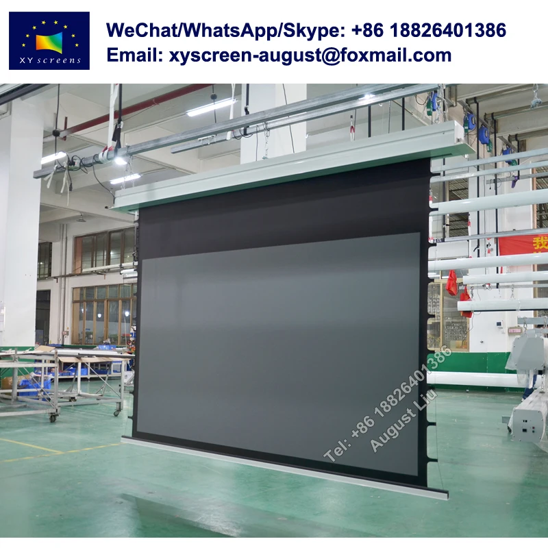 100 Inch Motorized Projector Screen Alr Black Crystal In Ceiling Screen
