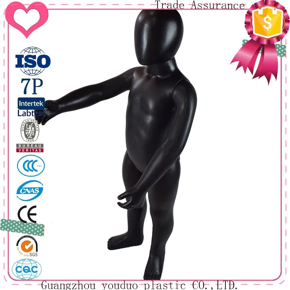 Black Mannequin Dolls Window Display Used Child Plastic Mannequins For