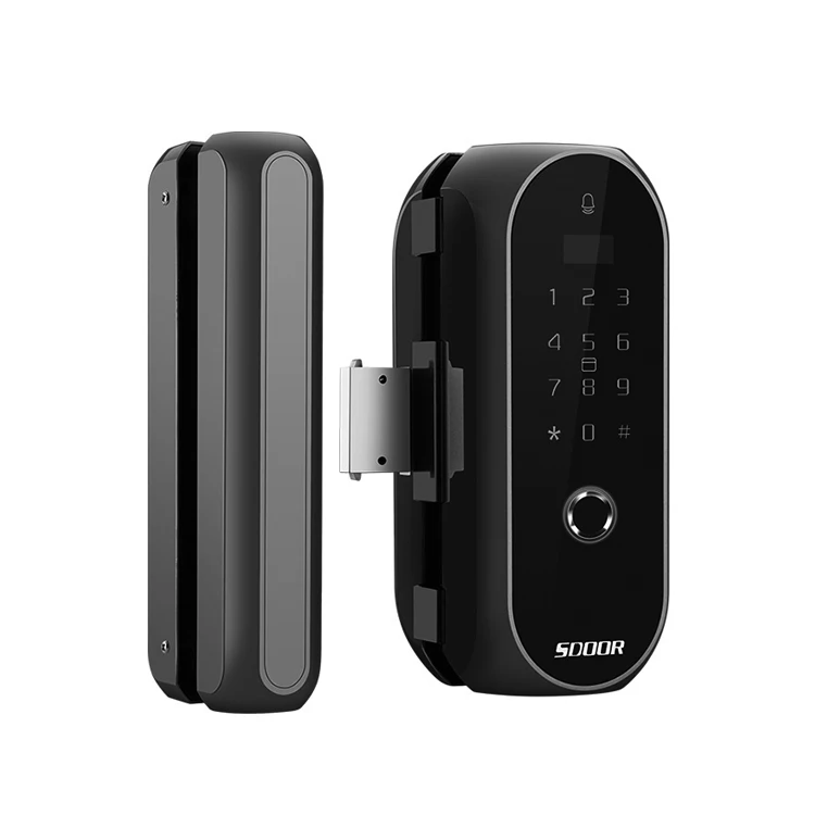 China Manufacturers Electronic Dorma Cylinder Glass Smart Door Lock