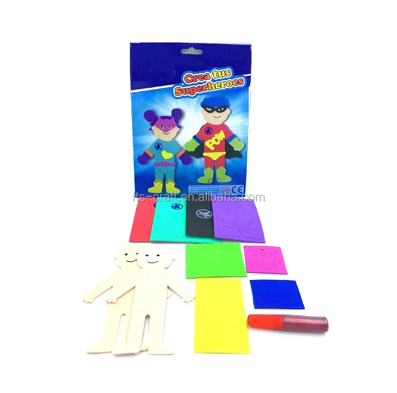 Kids Craft Kit Diy Foam Doll For Eva Foam Superhero Buy Craft Kit
