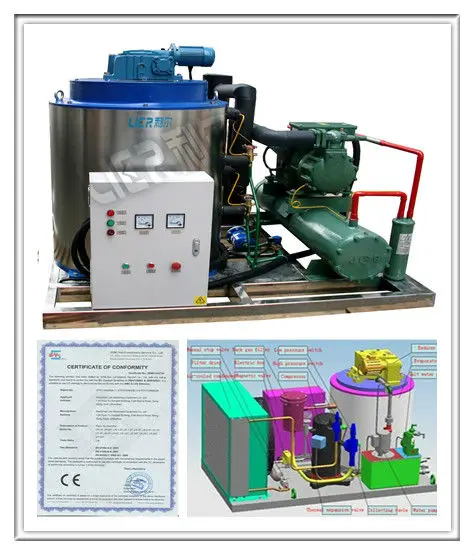 High-efficency flake ice making equipment for fish market ,fishing ice making machine